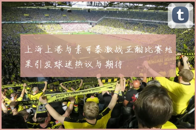 上海上港与素可泰激战正酣比赛结果引发球迷热议与期待